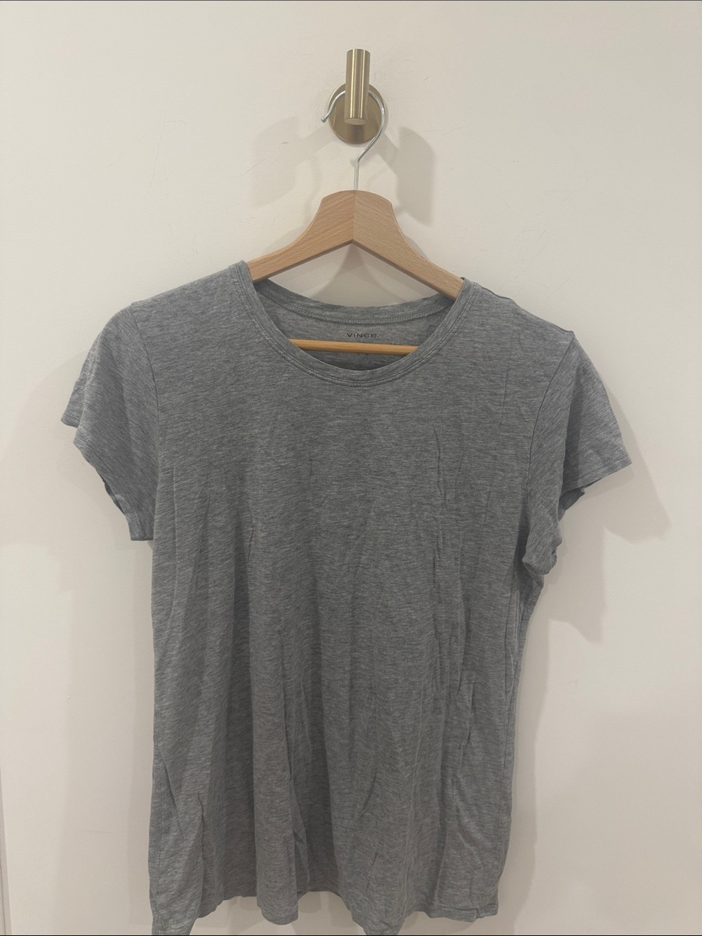 Vince Gray Crewneck Short Sleeve Tee